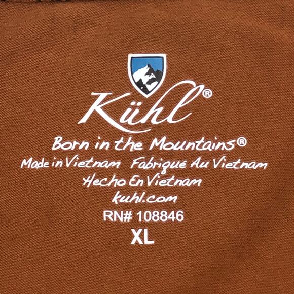 Kuhl Womens Size XL Dress Anya Faux Wrap Crossover Neck Graphic Print Copper - Picture 12 of 14